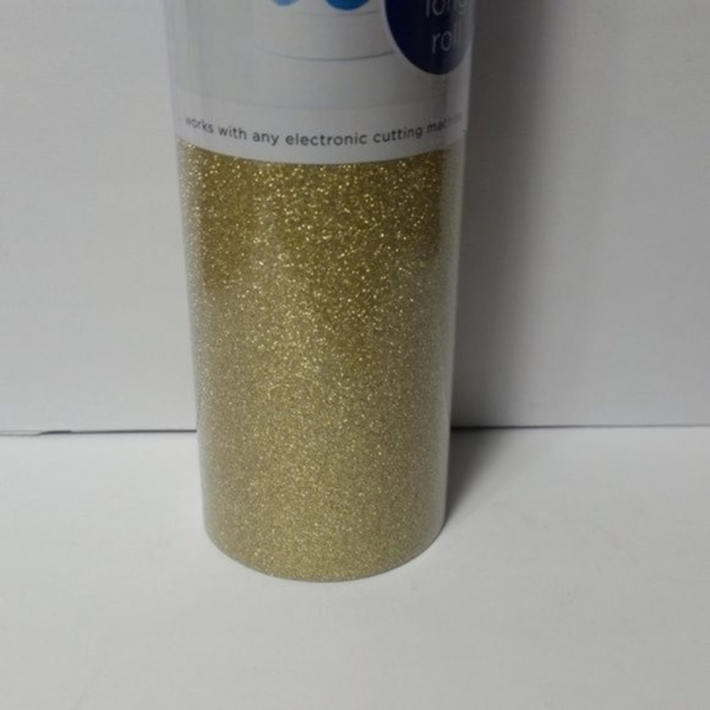 4 Adhesive Vinyl Gold Glitter